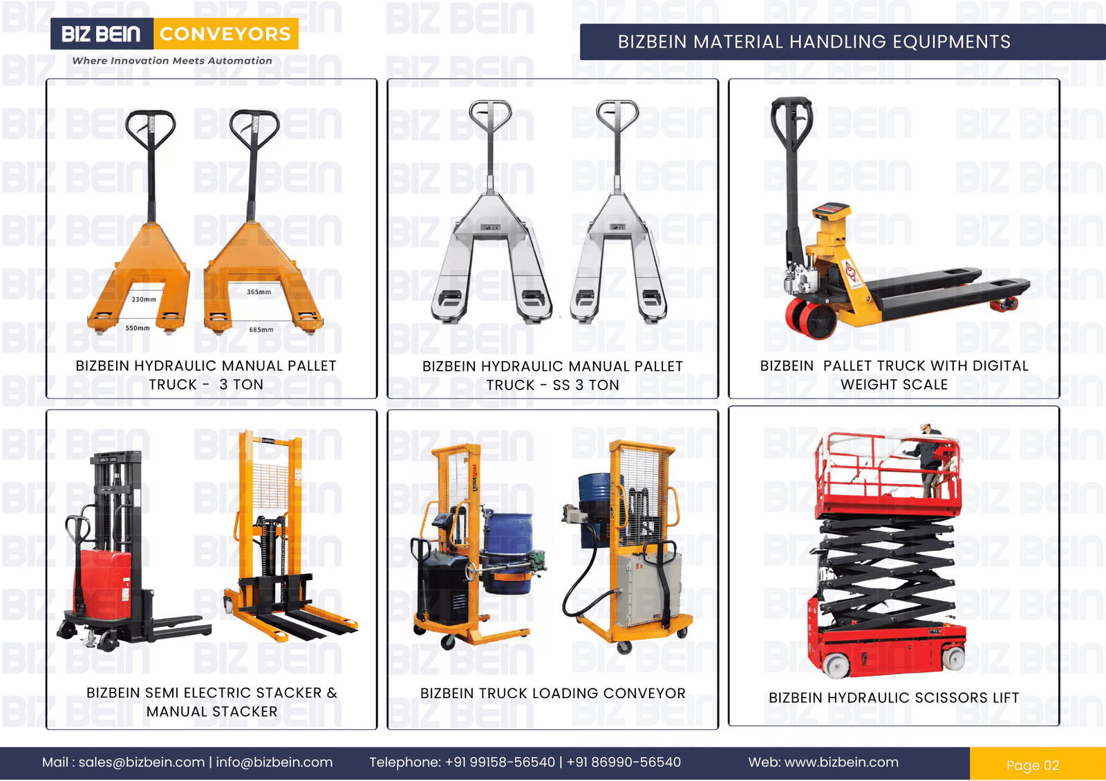 bizbein belt conveyor and packaging machinery
