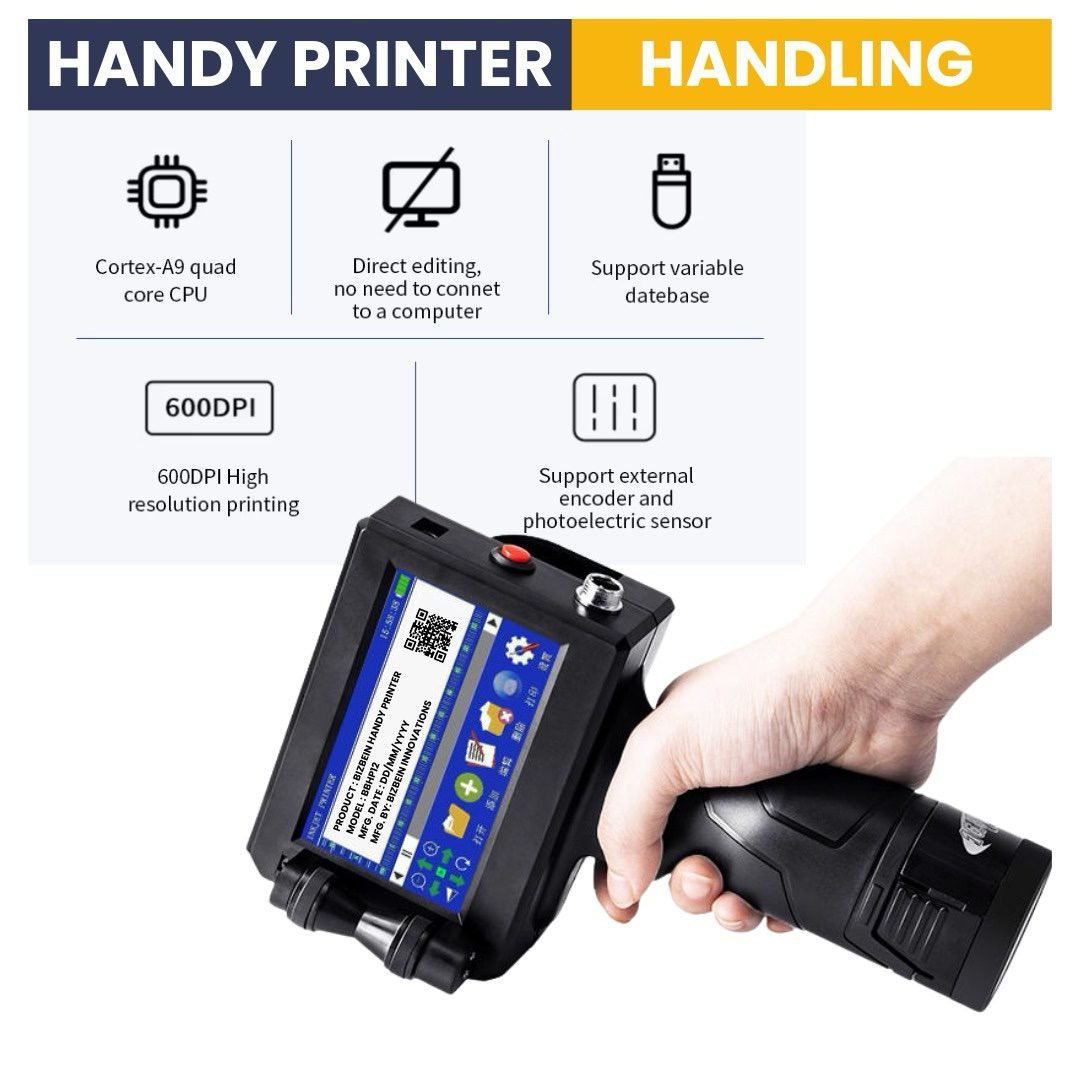 BizBein Handheld Inkjet Printer 12.7mm – Plastic Body Eco Model (BB-HPP-12-E) - Image 9